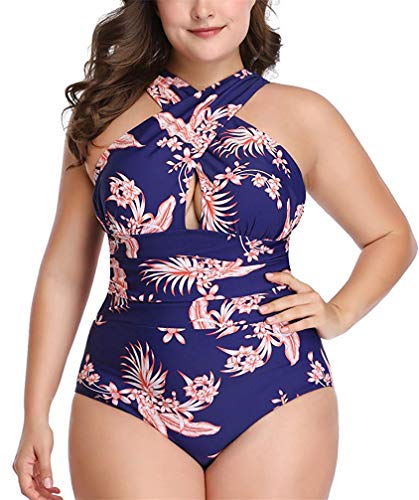 W YOU DI AN maiô feminino peça única controle de barriga frente cruzada costas nuas traje de banho,