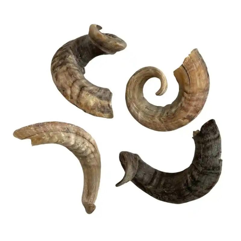 Superpet Lamb Horn Natural Dog Treats, Long Lasting Dog Chews for Small, Medium and Large Dogs, Dental Chew Bones, Single Ingredient Horn Treat, 3 Pk