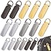 Produktbild Kulannder 16 Stück Reißverschluss Pull Tabs Ersatz Reißverschluss Reparatur Ersatzteile Heavy Duty Zip für Handwerk Kleidung, Gepäck, Koffer, Rucksack, 2 Größen, 4 Farben.