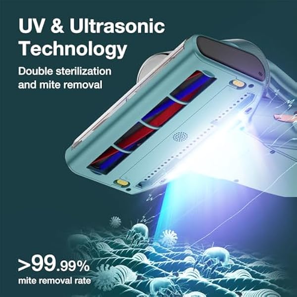 JIMMY BX7 Pro — портативный пылесос для борьбы с клещами на матрасах, мощность 700 Вт, стерилизация с помощью УФ-излучения и ультразвука, интеллектуальный датчик загрязнения, двойная циклонная система фильтрации