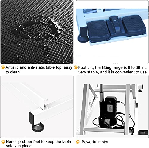 Heavy Duty Electric Lifting Pet Dog Grooming Table for Large Dogs with Overhead Arm, Anti-Skid Rubber Desktop and… - Image 3