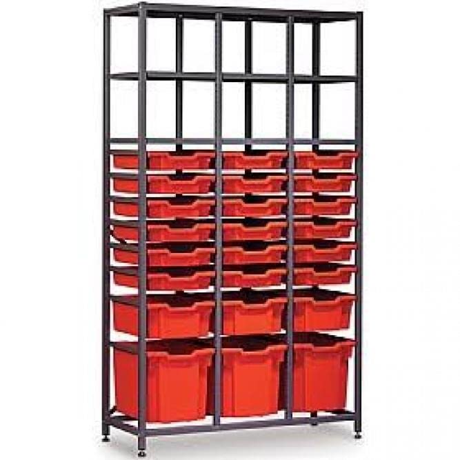 Gratnells 3 Column High 24 Tray Storage Rack