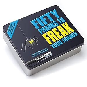 Marvin’s Magic – Fifty Pranks to Freak Your Friends – Magic Tricks for Kids in Gift Tin – Includes Novelty Parking Ticket, Realistic Coffee Spill and More – Prank Kit, Magic Tricks and Family Games