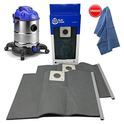 Parpyon® - Bolsa de filtro de repuesto para aspiradora Annovi Reverberi AR 3670 30 l  2 piezas accesorios de repuesto para aspiradora, cubo AR Blue Clean + paño de limpieza