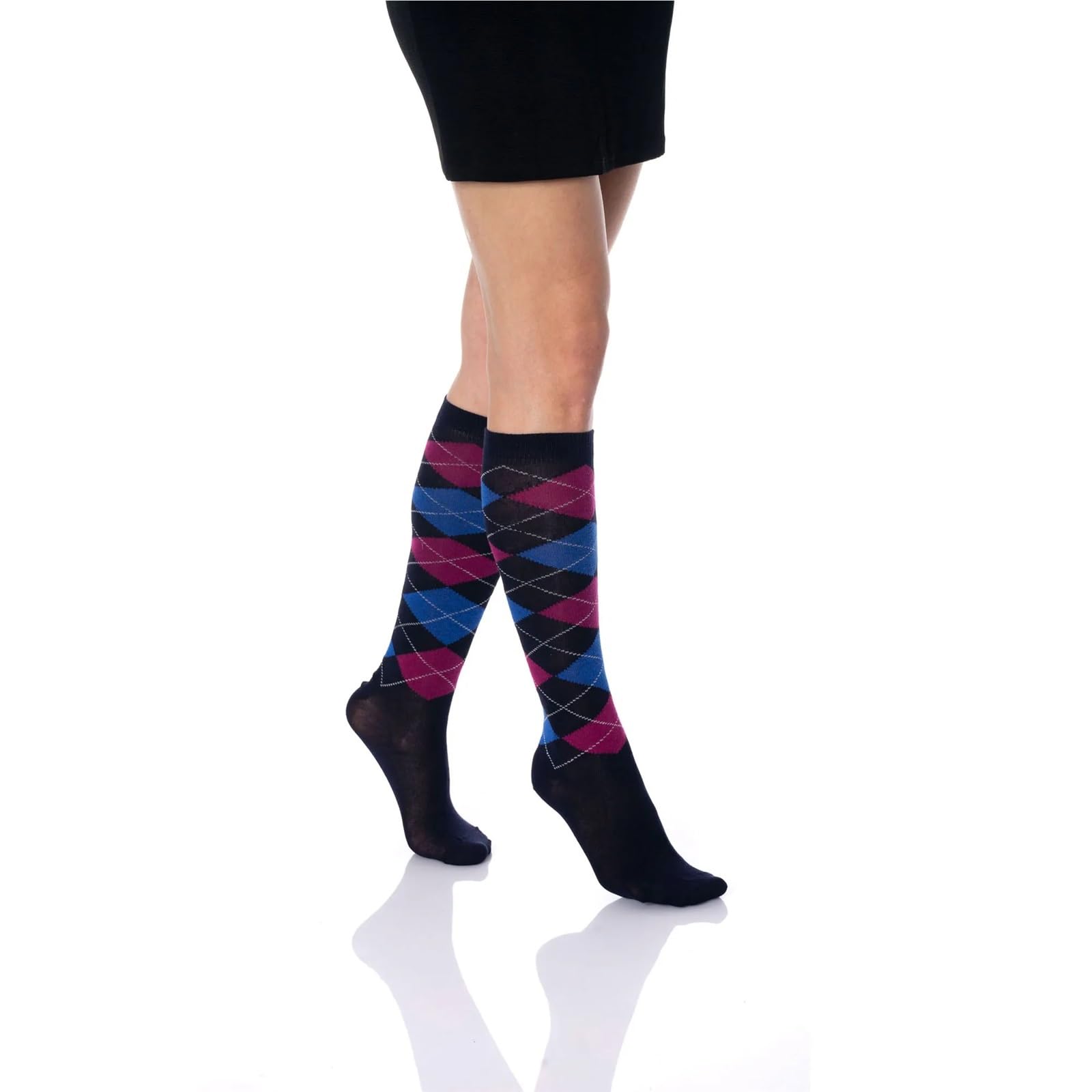 Knee High Socks For Women 6 Pairs Colorful Over The Calf Para Niñas y Mujeres