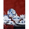 Elevate Your Dining Experience: Buy the 68-Piece Enamel Watercolor Floral Dinnerware Set – HONGZOO