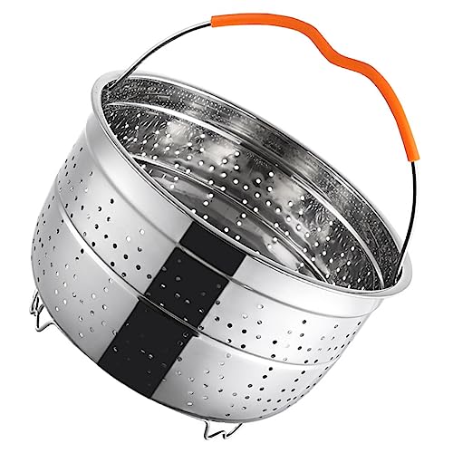 Phantasmia ステンレススチール製野菜蒸し器バスケット ランダムカラー ? 耐久性のあるメッシュ設計で野菜やパスタの水切り・蒸し調理に最適