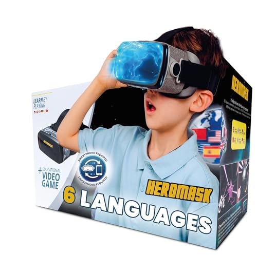 HeroMask VR Headset ＋ Language Games — Gift for Kids...