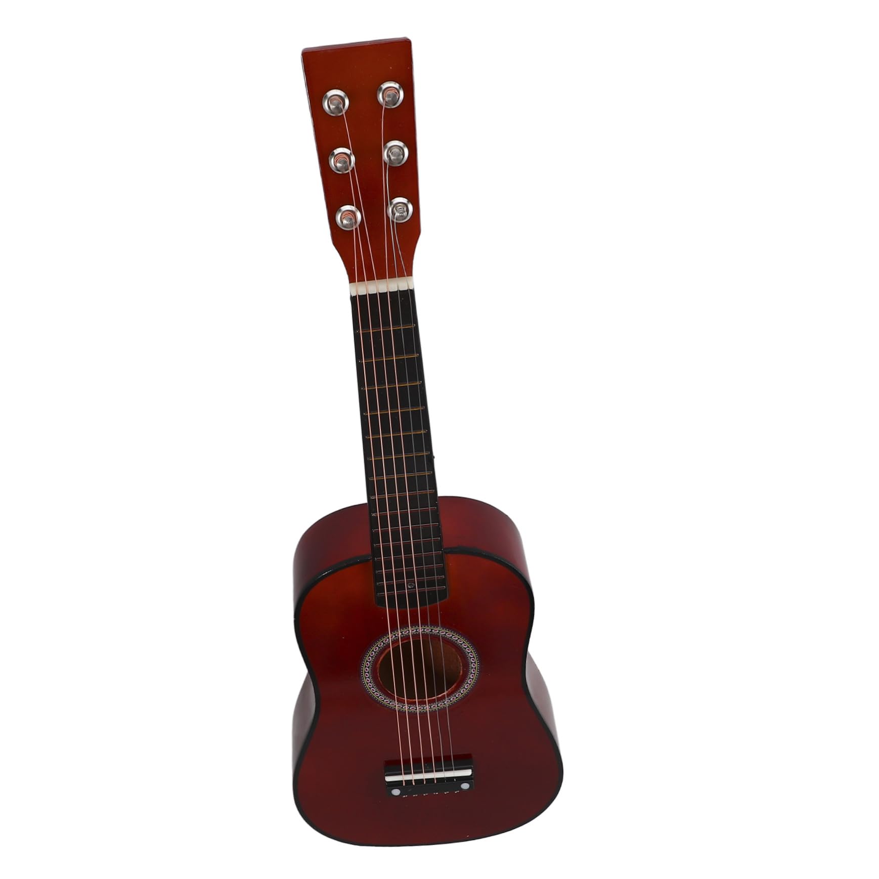 Chitarra per Principianti 23 Pollici in Legno Colore Caffè, Strumento Musicale Comodo da Impugnare Suono Nitido, per Ragazzo Ragazza e Principianti Colore Casuale