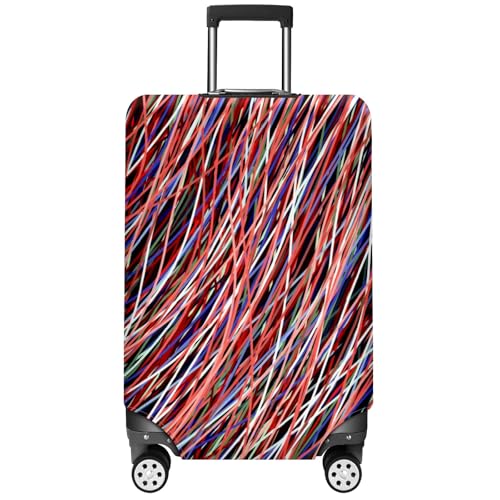 Travel Luggage Cover Suitcase Protector Scratch-Resistant Fit Not Included Suitcase Background Pattern M-22-24in