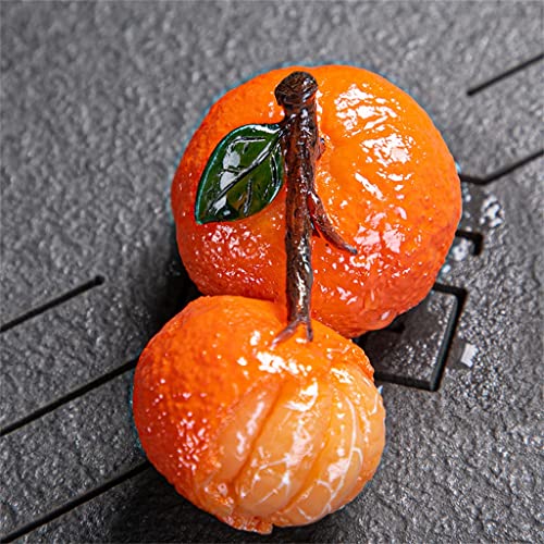 Mascota de té naranja OwKay, figura decorativa de resina mágica 6