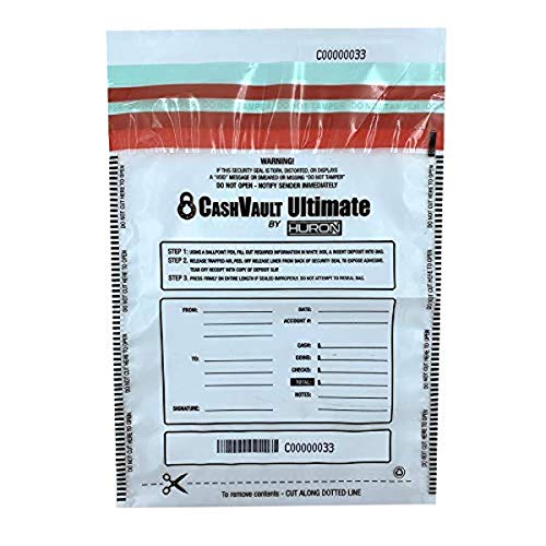 Sac inviolable transparent Huron pour sécuriser vos transferts de documents administratifs