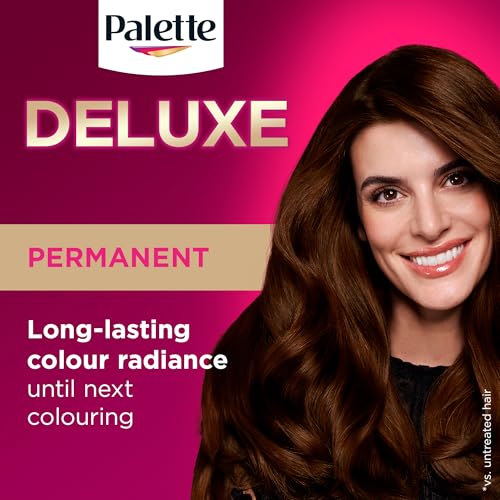 Palette Deluxe Creme Colouration 3-65 Chocolate Brown Hair Dye, Permanent Hair Dye, Long-Lasting Hair Colouring with Moisture Retention Treatment and 100% Grey Coverage - Image 3