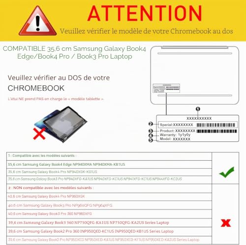 Étui Galaxy Book 3 Pro 14 anti rayure pochette documents - 2