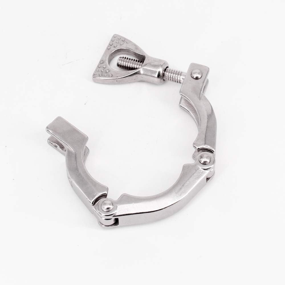 1.5" 2" 2.5" 3" 3.5" 4" 4.5" Tri Clamp 304 Stainless Three Section Tri-Clamp Fitting for Homebrew Beer(4.5 inch)