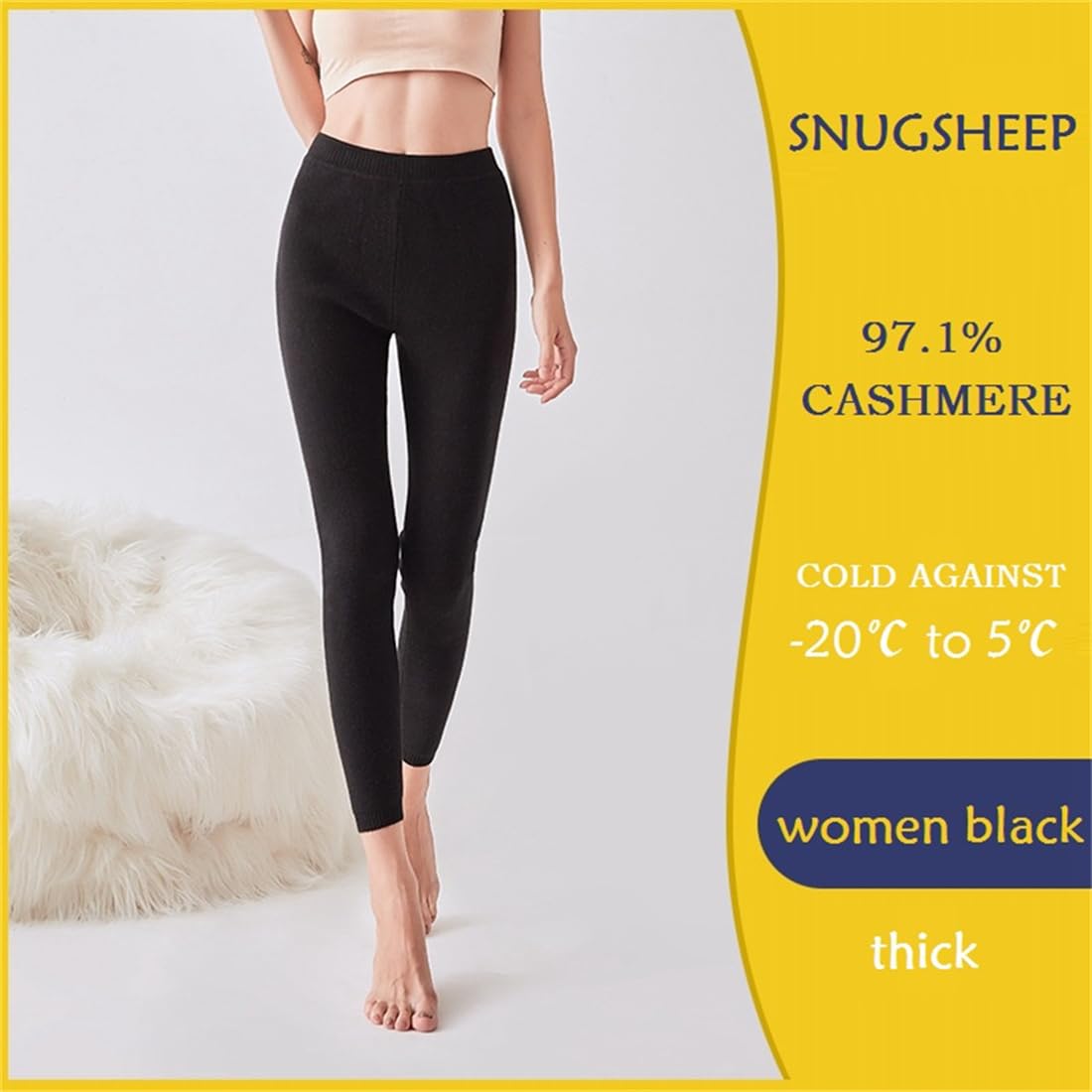 97 % cachemira, ropa interior térmica para hombre y mujer, leggings de invierno para hombre, capa base, mallas largas de lana, peso pesado