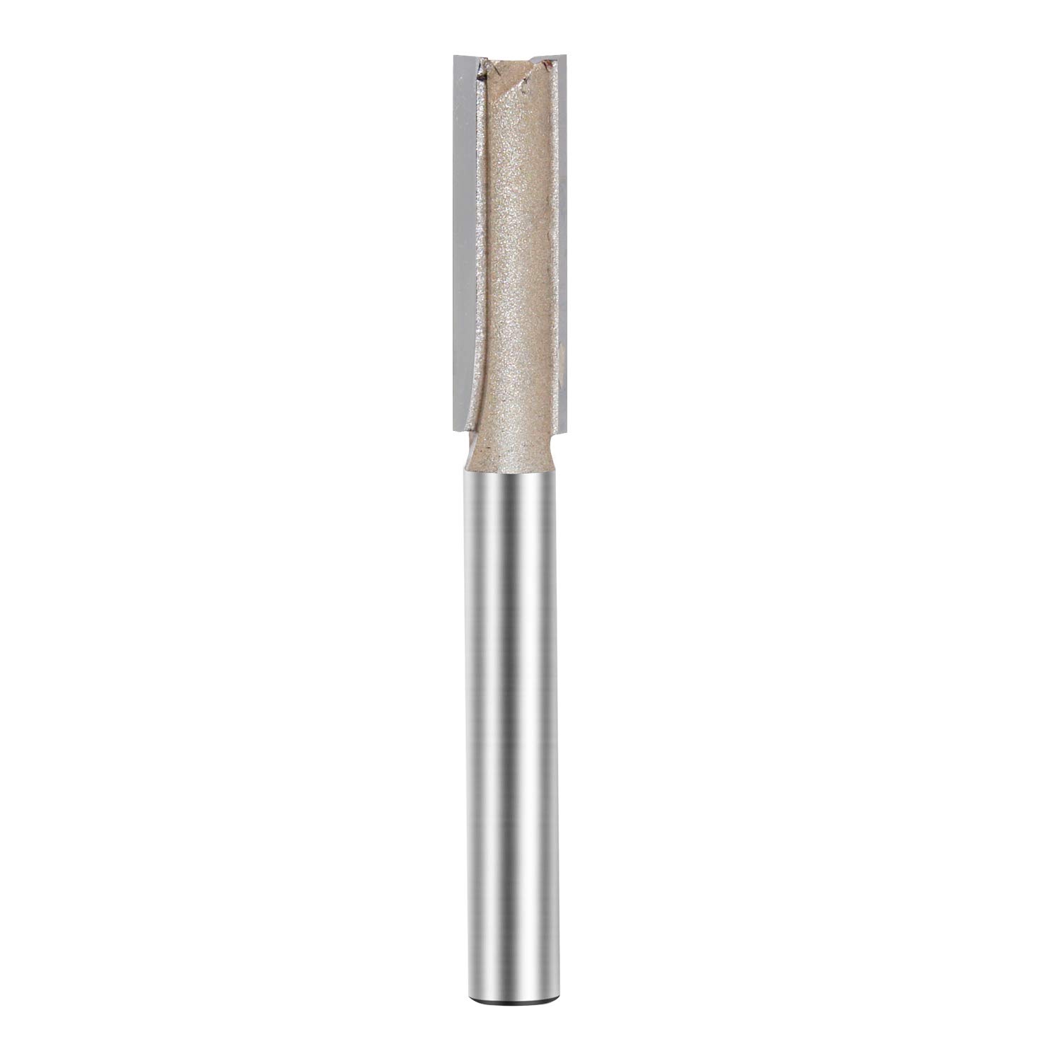 Straight Router Bit Double Flute Plunge Router Bit Carbide Tipped Woodworking Tool 1/4’’ Shank Cutting Dia. 5/16 inch(1/4X5/16