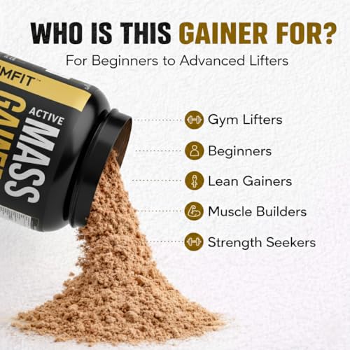 Image of Mass Gainer Protein Powder 2kg Chocolate Flavor | High Calorie Weight Gainer Powder | Muscle Mass & Strength Builder | Advanced Protein Carb Formula | Gym & Fitness Supplement