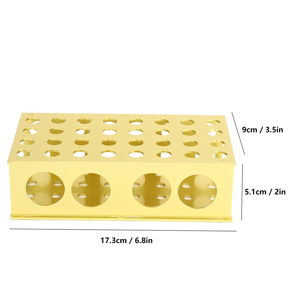 Test Tube Rack Multiple Holes Less Steel Tubing Stand Holder Laboratory Equipment