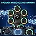 Strenellea Music Boxing Machine for Adults, Large Size Music Punching Machine with Gloves, Interactive Wall Mounted Electronic Boxing Target with 11 Modes & 9 Speeds, Gift for Men and Kid (RGB Light)