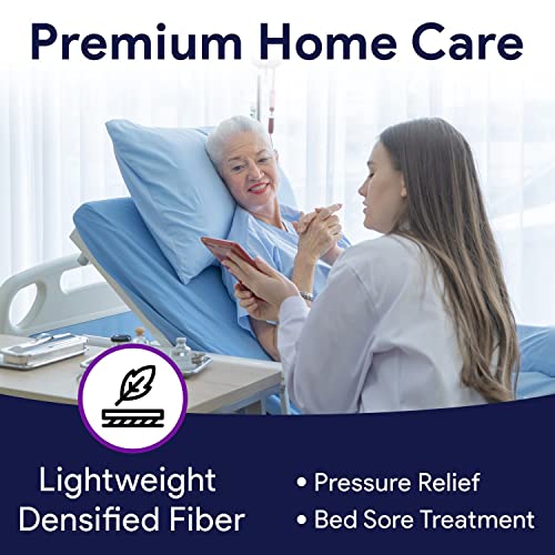 Densified Fiber Hospital Bed Mattress - Lightweight Nylon Home Care Medical Bed Mattresses - Pressure Relief and Bed Sore Treatment - 100% Recyclable Material - 35” x 80” x 6” - Thumbnail 3