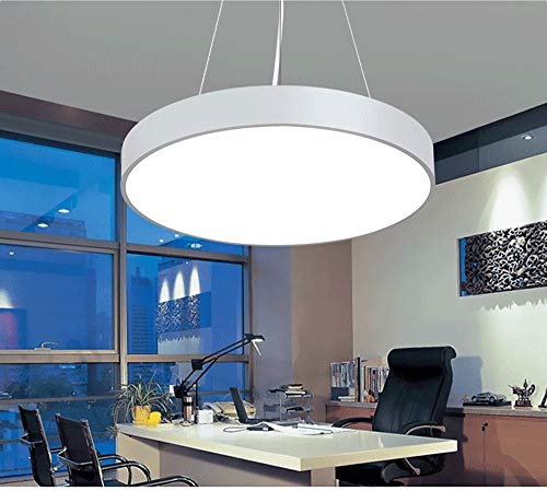 Lámpara de oficina redonda LED luces colgantes estudio y edificio de oficinas 4