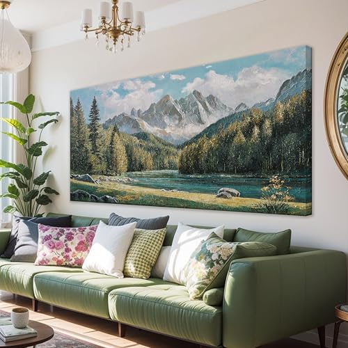 Tsomzxng Modern Wall Art Decor Natural Home Wall Decorations Canvas Art Wall Decor Prints Mountain Wilderness Landscape Large Wall Art For Living Room Wall Bedroom Kitchen Office Decor 29
