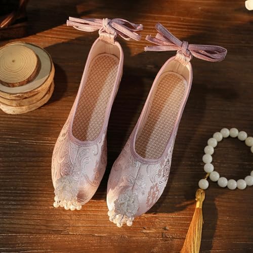 Bridal Embroidery Flats Embroideried Mary Janes Exquisite Hanfu Shoes4