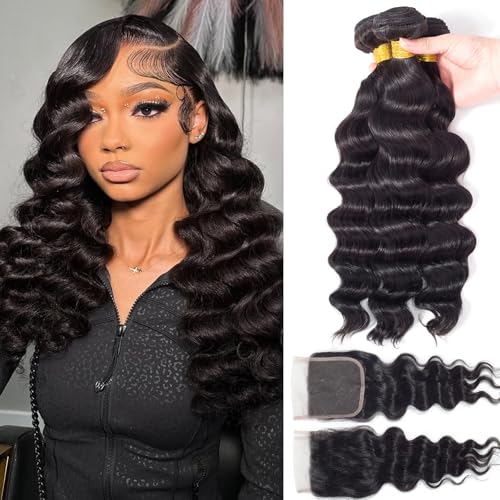 Loose Wave Bundles Human Hair with Closure