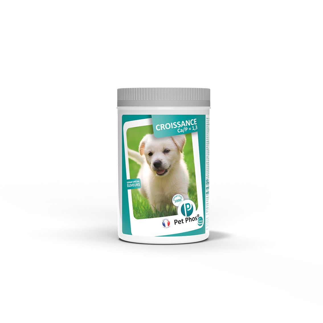 Pet PHOS Croissance CA/P = 1,3 - pour Chiots en Croissance et Femelles gestantes ou allaitantes nourris avec Une Ration Industrielle - Format éleveurs