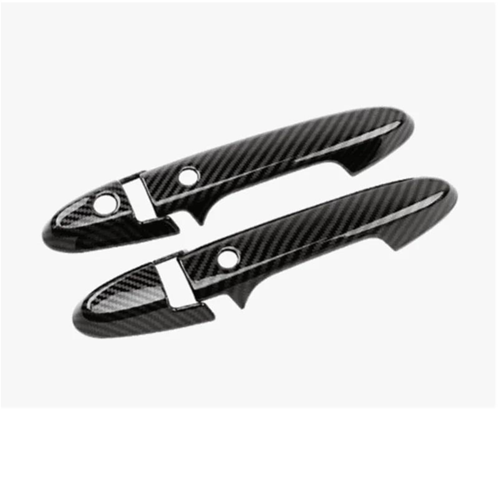YOUZKA Handle Protective Carbon Fiber Chrome Car Door Handle Cover Trim Styling Decoration Accessories for HR-V for VEZEL 2014-2021(Handle 2 Buttons)