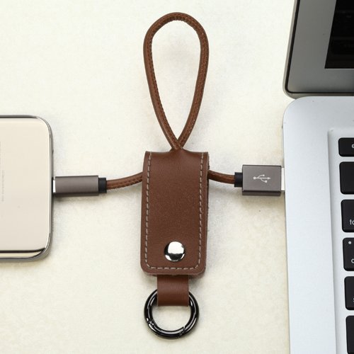 MyBat Leather Date Cable MicroUSB Brown A01-2-01-Q1