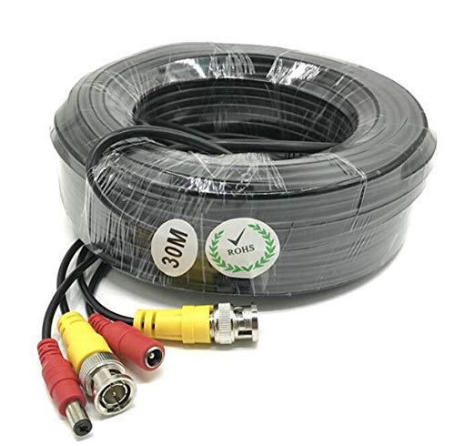 Cable BNC 30m antiparpadeo para solucionar pérdidas de señal en cámaras CCTV