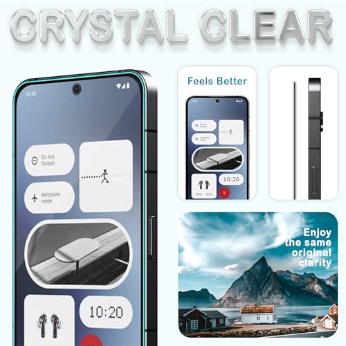 Image of FIRST MART Gorilla Tempered Glass Screen Protector Compatible For Nothing Phone 2A and Nothing Phone 2A Plus 5G (6.77 Inch) With Easy Installation Kit| Edge To Edge Coverage |Black