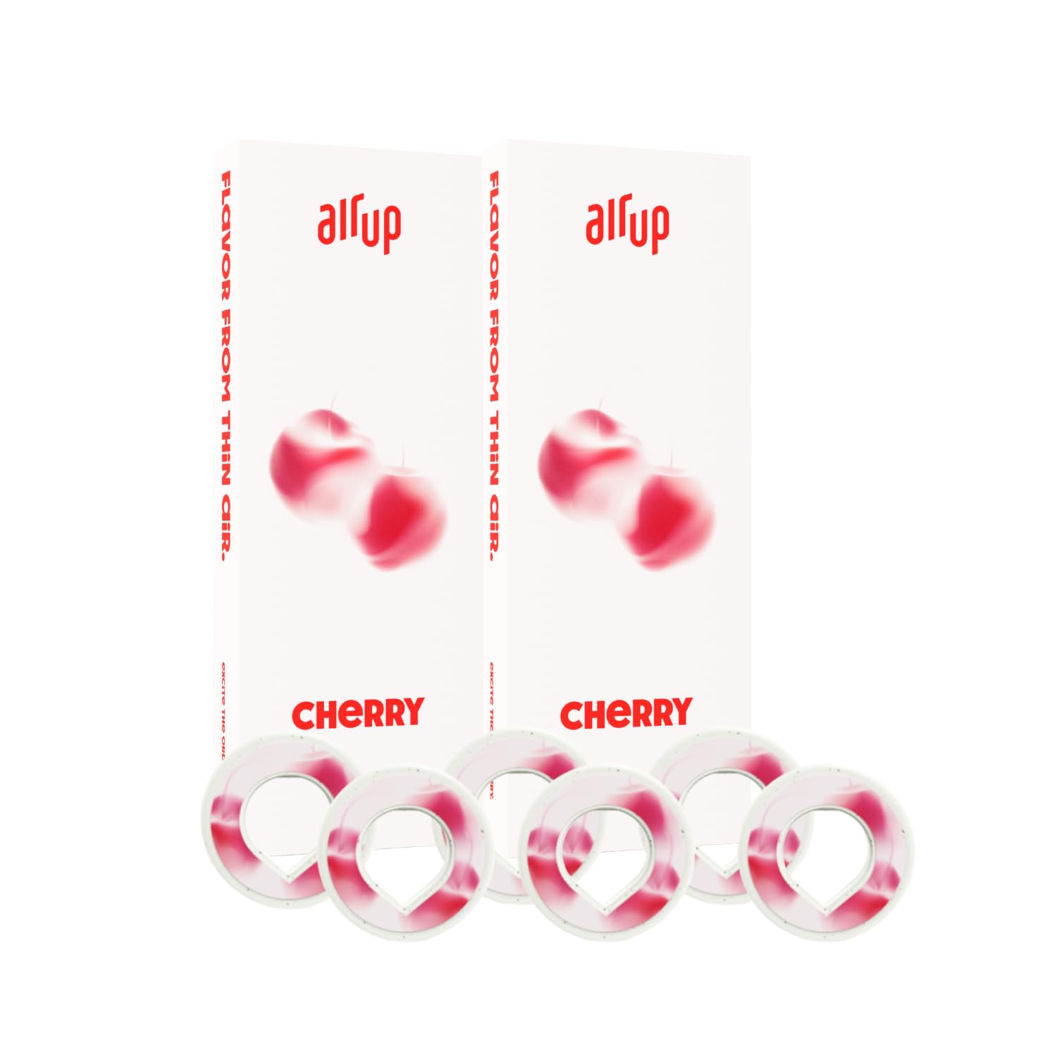 air up Kirsche Multipack | 6x Flavour Pods für 30 Liter zuckerfreies Wasser | Original für air up Flaschen