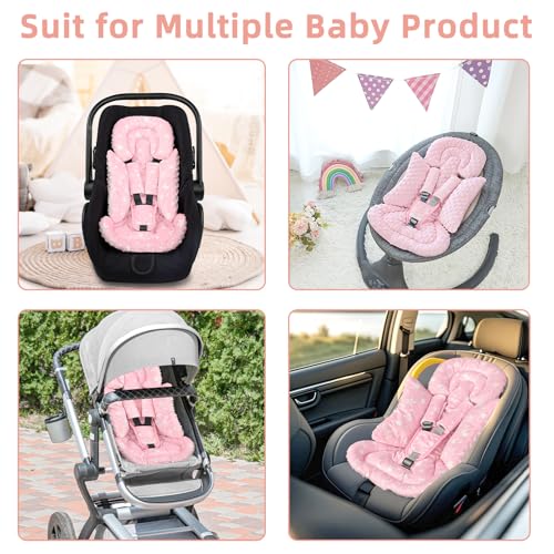 Car Seat Head Support Baby, Insert Suave para Bebé con Cubiertas de Correa miniatura 5