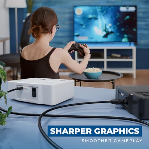 Image of LAPCARE 10 Meter HDMI Cable v1.4 with Ethernet, 3D /4Kx2K Ultra HD Resolution, 10.2 GBPS Transmission Speed, Compatible with All HDMI Devices Laptop Desktop TV Set-top Box Gaming Console