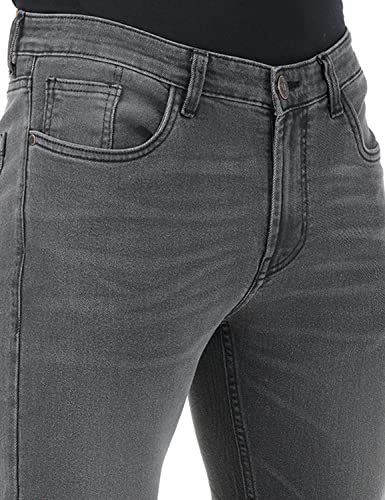 Image of INKD Men's Regular Fit Jeans - Mid-Rise | Cotton Blend | Classic Styling | Stretchable Fabric | Classic 5 Pocket Styling (Available in Plus Sizes)