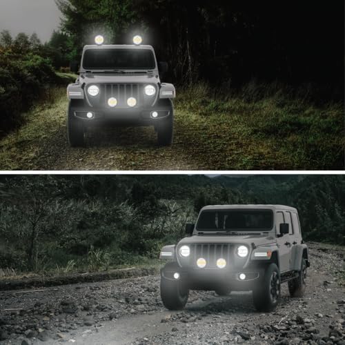 Hella VALUEFIT Blade Black 7 LED Fernscheinwerfer - 12/24V - rund - Referenzzahl: 25 - Anbau - ECE-148/ECE-149 - Lichtscheibenfarbe: glasklar - Kabel: 500mm -1FJ 357 198-061 LED