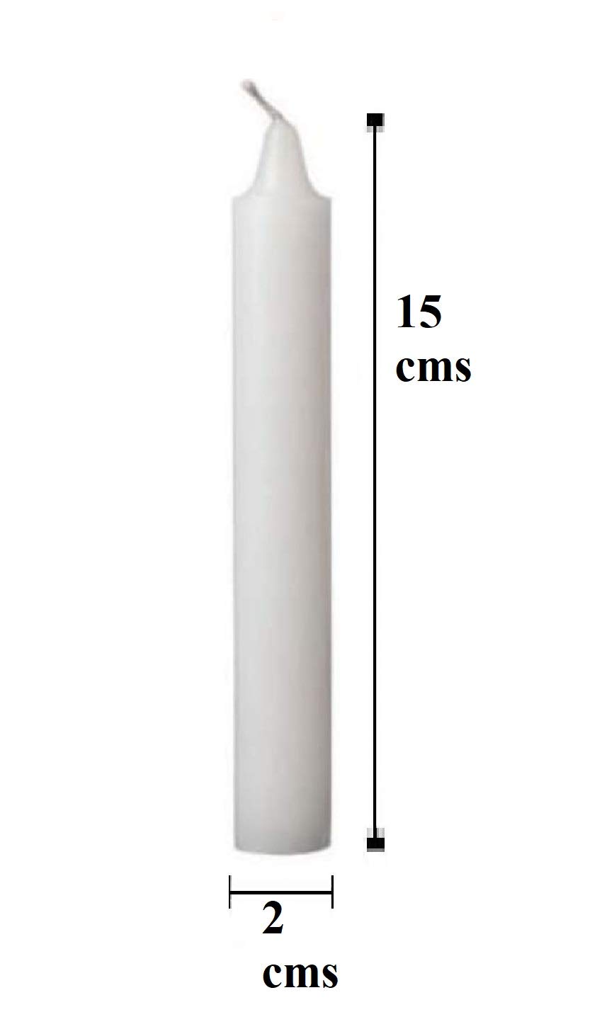 Ein Sof Candele di cera (multicolore), confezione da 10 candele Diwali/mombatti con tempo di combustione di 5-6 ore per celebrazioni/feste/eventi notturni e interni
