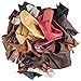 Leather Scraps Upholstery Leather (2.5 LB) & 1"Genuine Snakeskin" Pieces ...