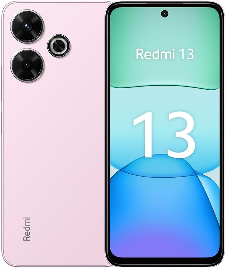 XIAOMI Redmi 13 Smartphone, 8+256GB, Handy ohne Vertrag, 6,79" FHD+ Display, 5.030 mAh, 108MP Kamera, 33W Fast-Charging, Dual-SIM, Pink