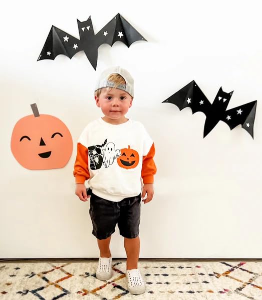 Size 2-6 Years Toddler Boys Clothes Halloween Long Sleeve Sweatshirt Tops Kids Halloween Clothing2