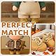 BelleFlair Mini Stiefel Beige für Vinyl Plush Toy Keychain Puppen 15/17 cm, Miniatur Schuhe für Puppen, Outfit Zubehör für Vinyl Plush Toys