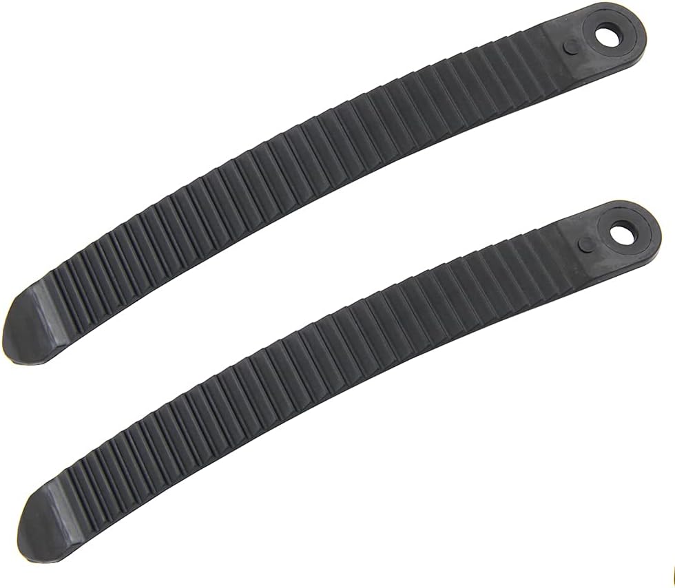 UP100 7.2 inch & 183mm Snowboard Binding Toe Tongue Ladder Straps Black for Snowboard Boots