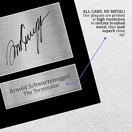 HWC Trading Een Schwarzenegger Signed Autograph Photo Print A4 Terminator Play On Print Afbeelding - Afbeelding 6