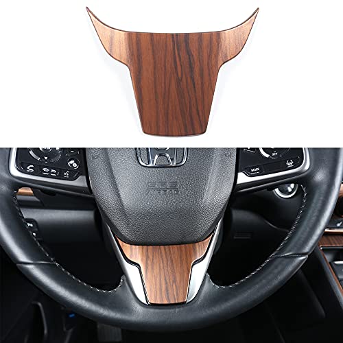 for CRV Peach Wood Grain Steering Wheel Cover Sticker Trims for Honda CR- V for 5th Interior Decaration Mouldings 2022 2021 2020 2019 2018 2017 Not for LX (1)