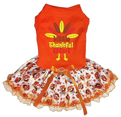 Robe pour chiot Turkey orange vêtement dinde automne taille M - 2