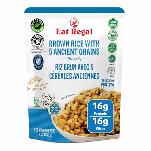Eat Regal Brown Rice with 5 Ancient Grains, Always Fluffy,
