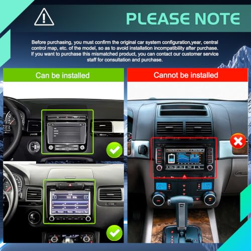 Stéréo Android Touareg 2011-2018 avec écran tactile Bluetooth 8 Core